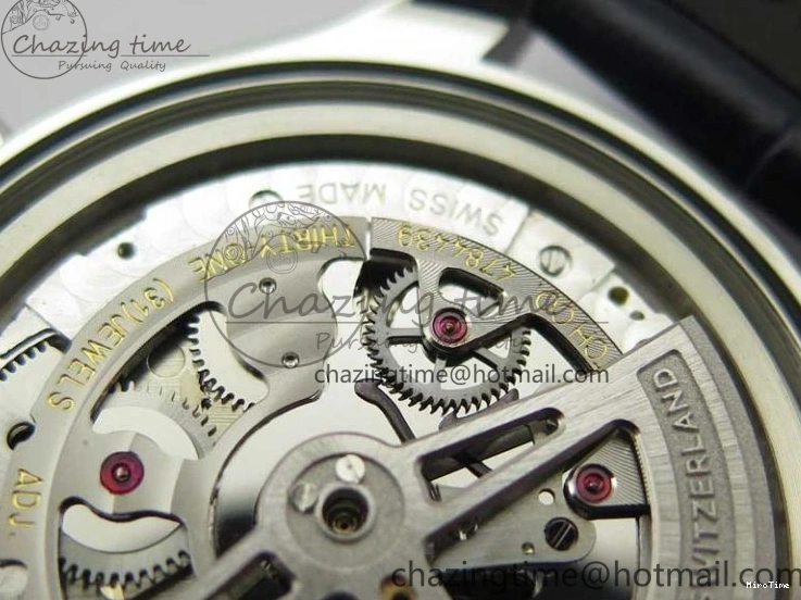 MIROTIME 0411 Packable Portuguese IW358304 ZF 1:1 Best Edition SS White Dial Blue Markers on Leather Strap A 7079